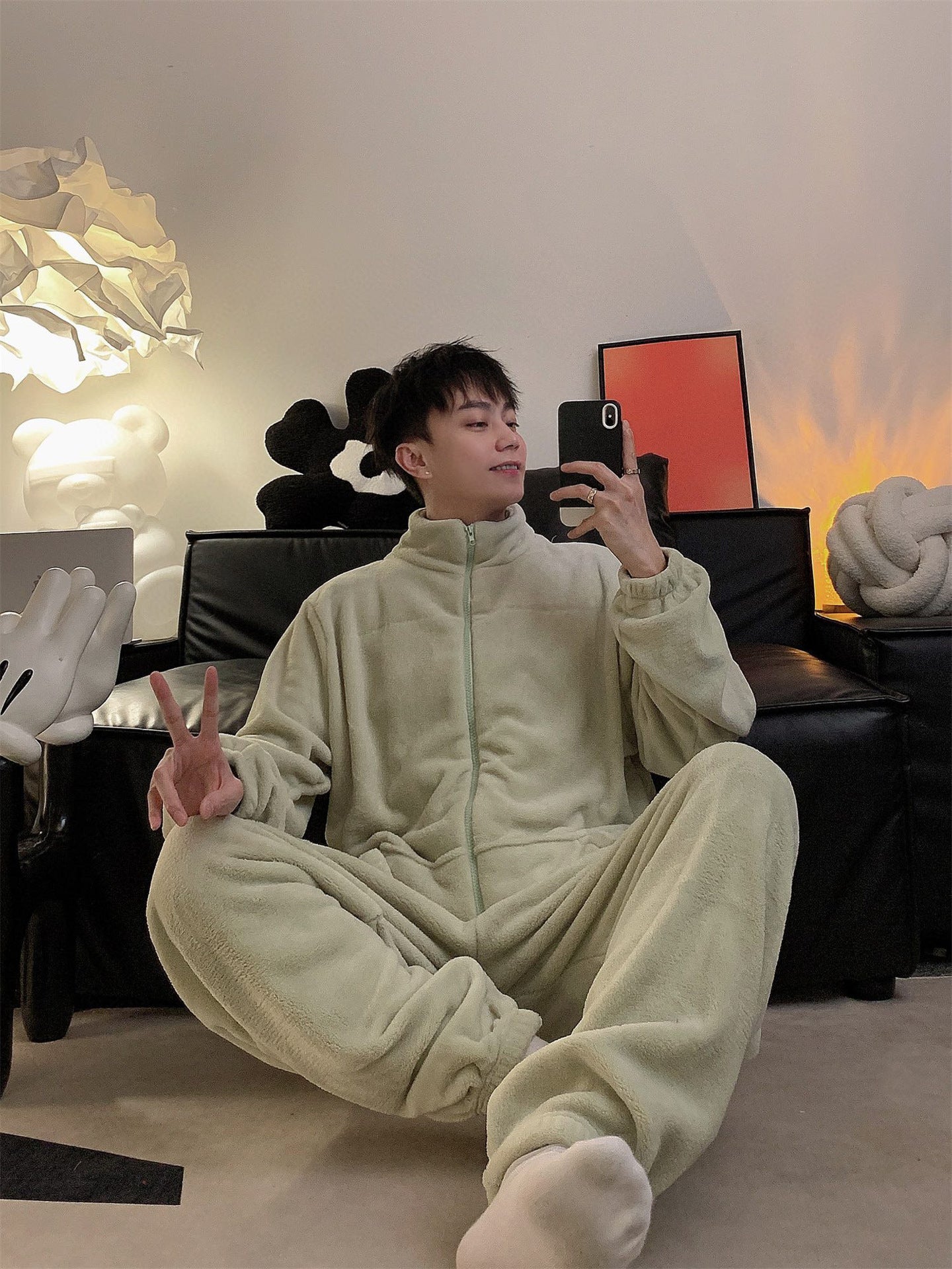 Couples Fleece Pajamas – Warm & Soft Matching Set