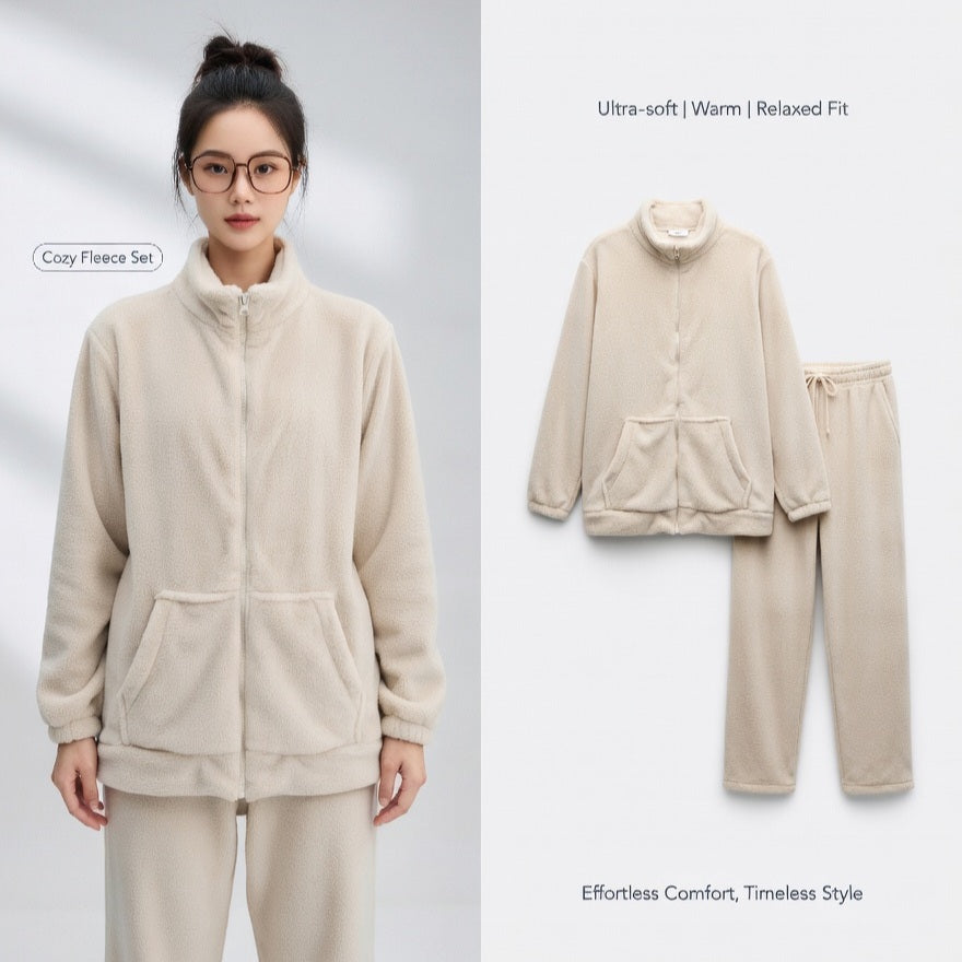 Couples Fleece Pajamas – Warm & Soft Matching Set